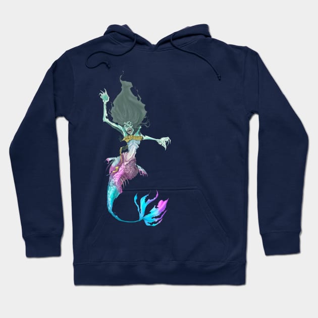 Zombie mermaid Hoodie by frikidavid